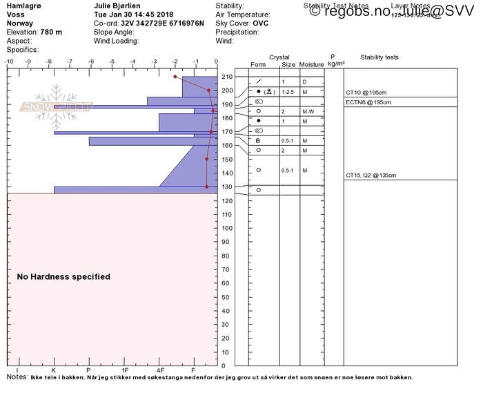 Image Of Snow Profile