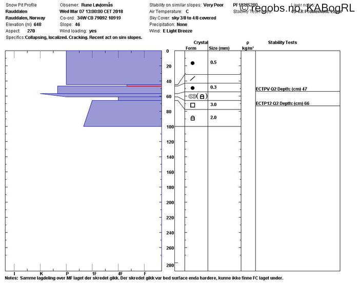 Image Of Snow Profile