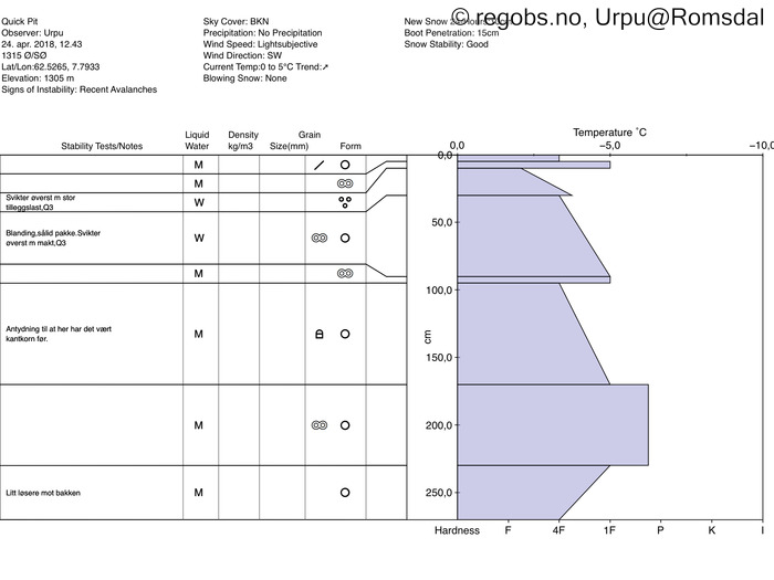 Image Of Snow Profile